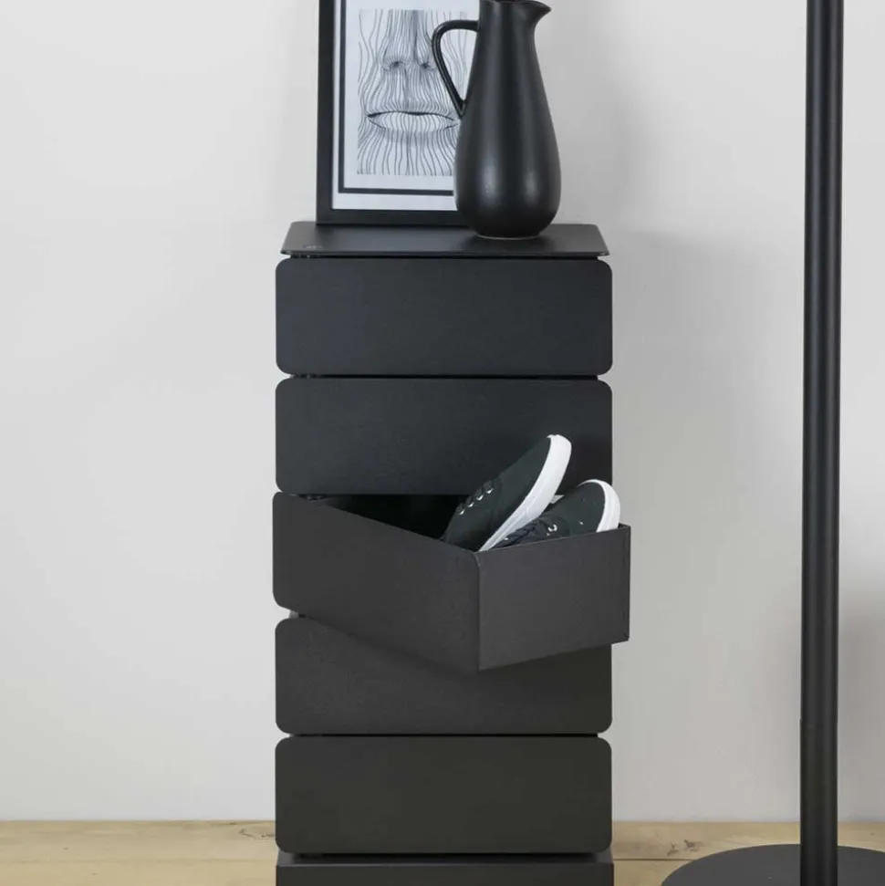 37x73x26 Design Kommode mit fünf Schubladen - Locoro