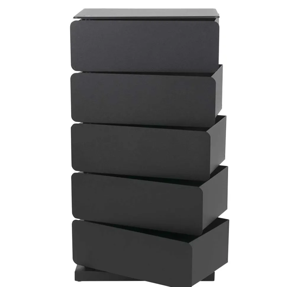 37x73x26 Design Kommode mit fünf Schubladen - Locoro