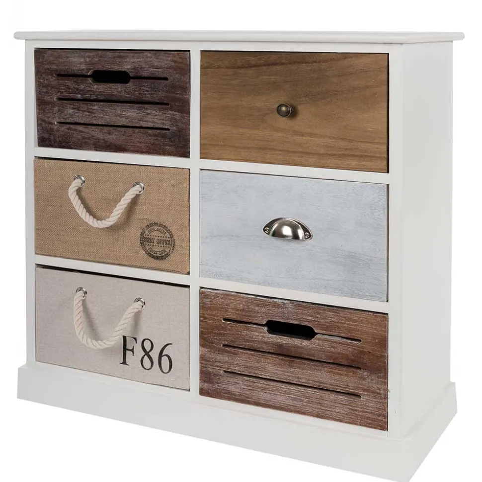 70x72x30 Design Kommode mit sechs Schubladen - Amare