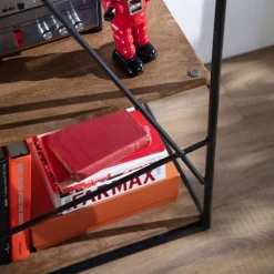 120x82x40 Design Regal aus Stahl & Holz - Offia