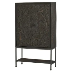 110x190x45 Design Schrank mit Schnitzereien - Jenn