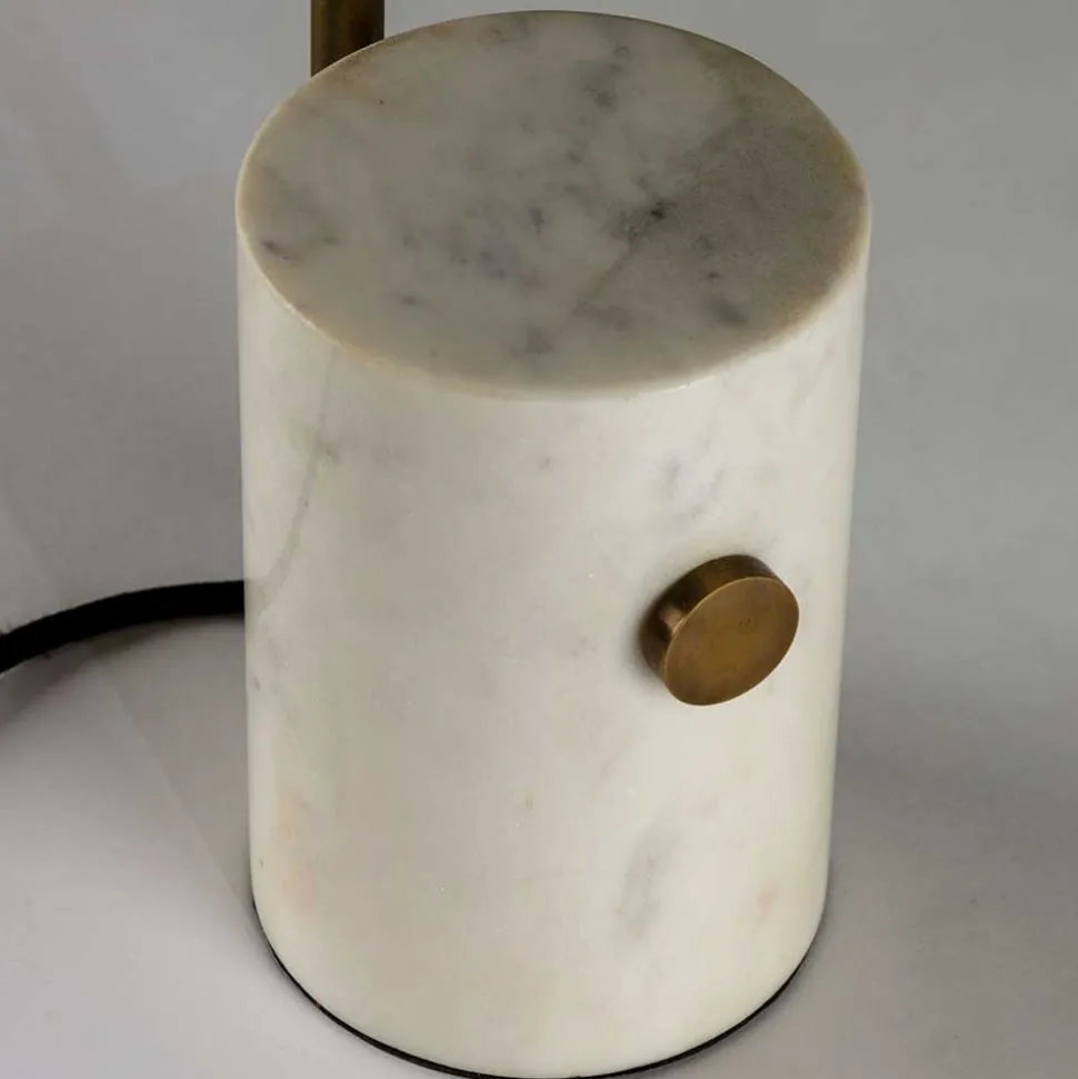 30x53x30 Design Tischleuchte in Schwarz & Messing - Streetline