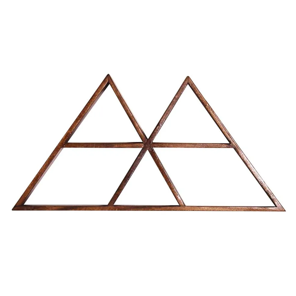 70x35x10 Design Wandregal Dreiecke - Rundo