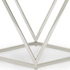 51x56x51 Designer Beistelltisch aus Rauchglas - Lova