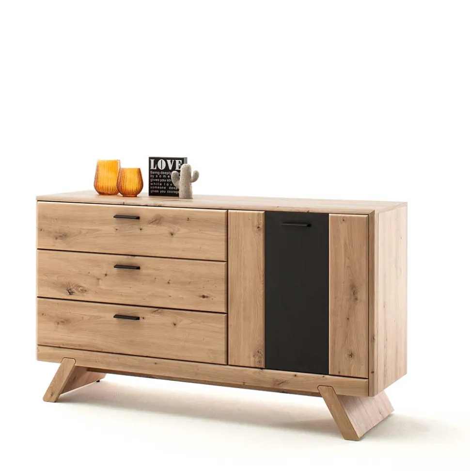 144x84x44 Designer Sideboard zweifarbig - Larinca
