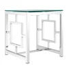 50x53x50 Designer Tisch mit Glas Platte - Memionda