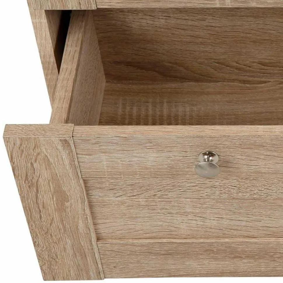 75x80x35 Dielenkommode in Holznachbildung Eiche - Onjedda