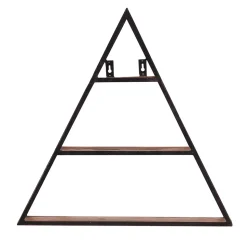 50x50x13 Dreieck Wandregal mit drei Böden - Mendoza