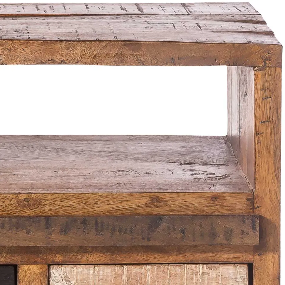 50x75x35 Echtholz Kommode aus Recyclingholz - Bahiro