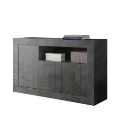 138x86x43 Esszimmer Kommode in Dunkelgrau - Putri