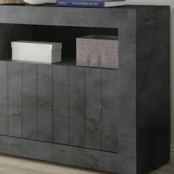 138x86x43 Esszimmer Kommode in Dunkelgrau - Putri