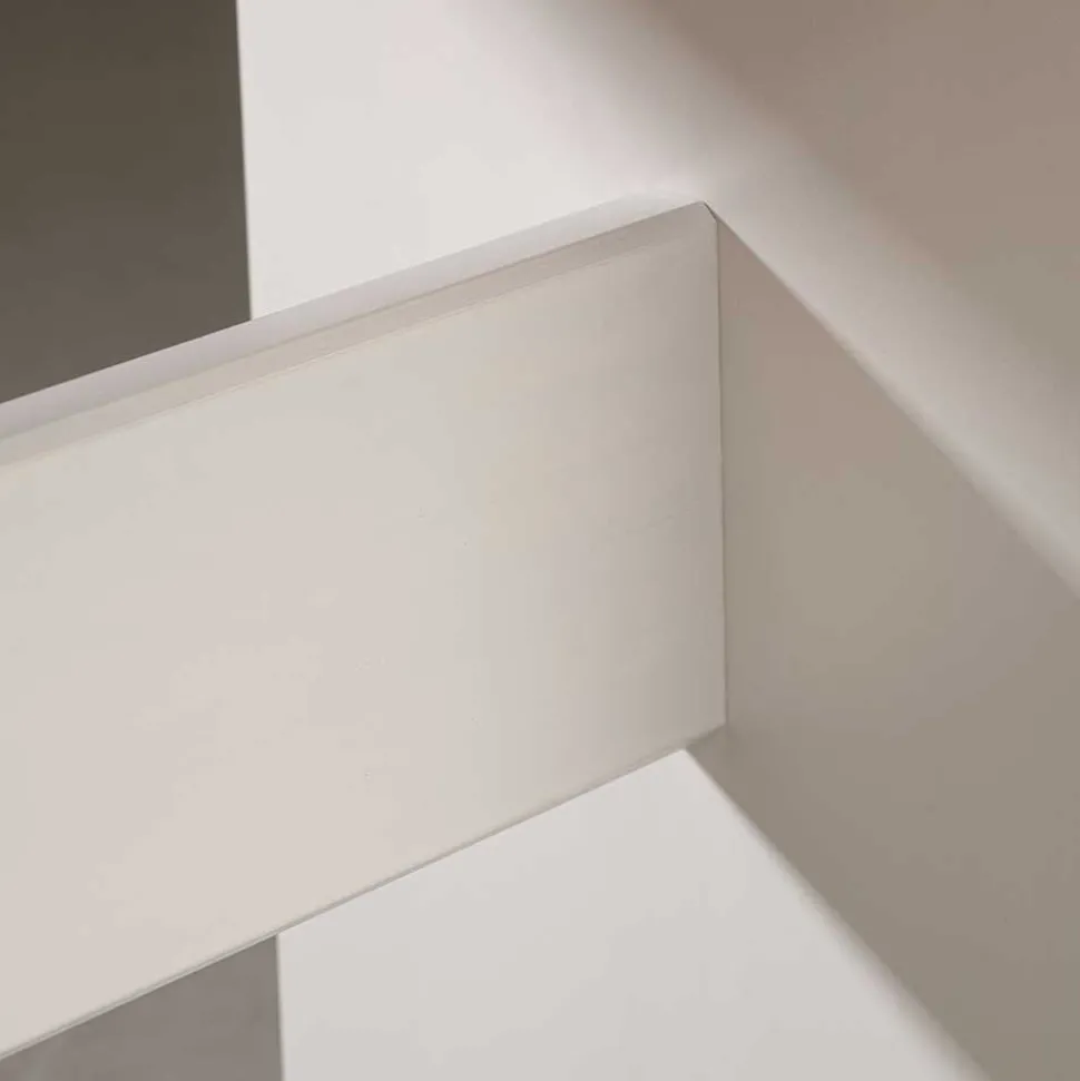 110x45x37 Esszimmerbank in Weiß & Braun - Vatina