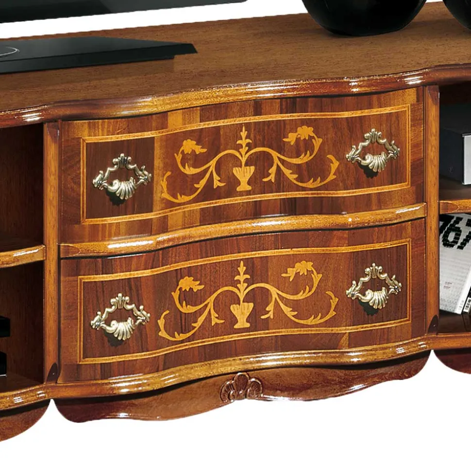 158x60x37 Fernsehunterschrank im Barockstil - Motiz