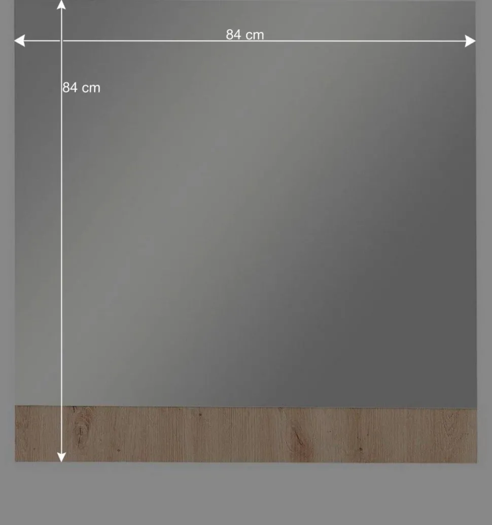 84x84x2 Flur Wandspiegel modern - Zelio