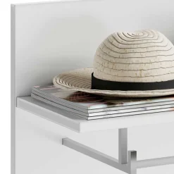 60x49x26 Garderobenpaneel mit 4 Kleiderhaken & Stange - Sumatra