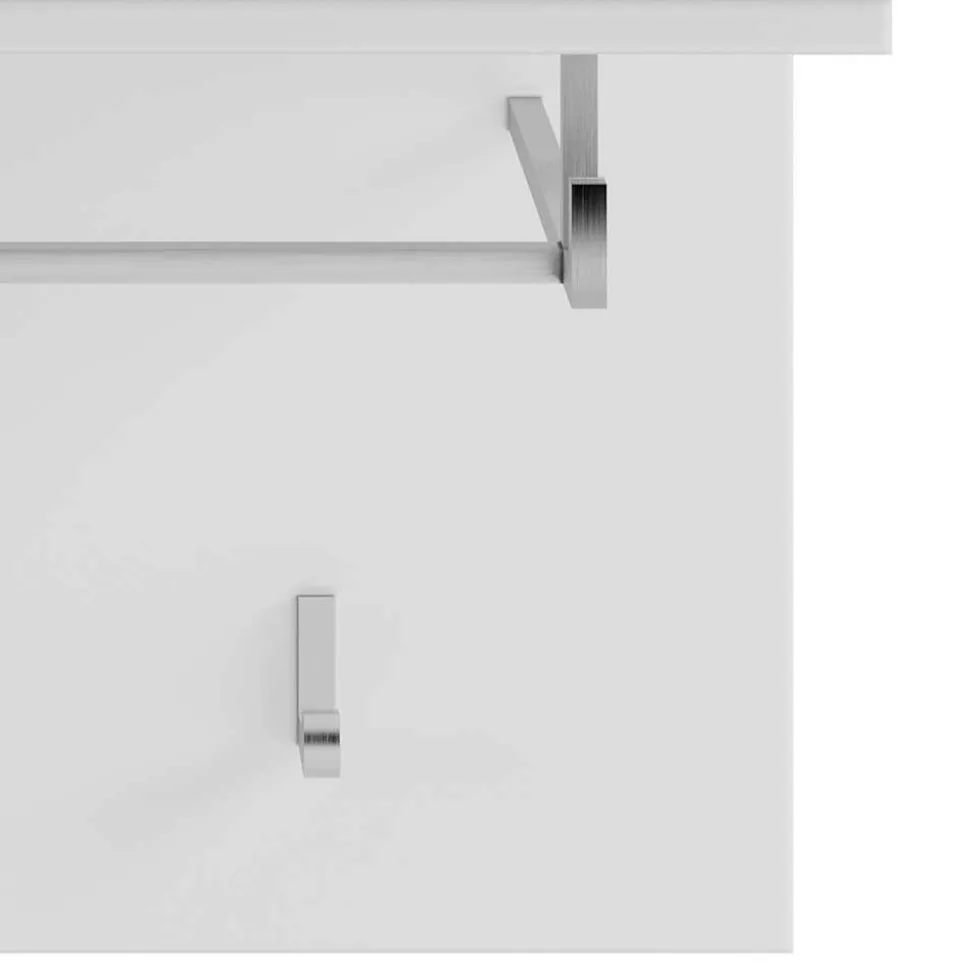 60x49x26 Garderobenpaneel mit 4 Kleiderhaken & Stange - Sumatra