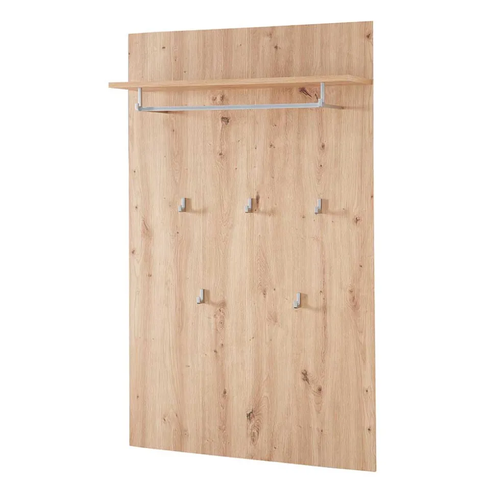 84x135x27 Garderobenpaneel mit fünf Kleiderhaken - Cluster