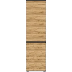 54x200x40 Garderobenschrank in Wildeiche & Grau - Orsecca