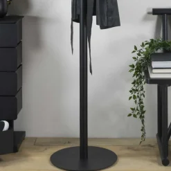 40x181x40 Garderobenständer aus schwarzem Stahl - Rolans