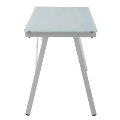 113x73x58 Glas Schreibtisch mit Vierfußgestell - Isacco