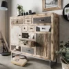 115x103x36 Große Kommode aus Recyclingholz - Calcalero