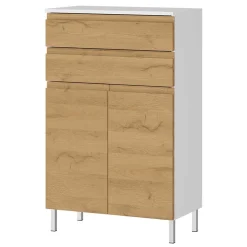 60x97x34 Highboard fürs Bad zweifarbig - Aspariavo
