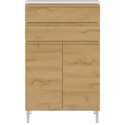 60x97x34 Highboard fürs Bad zweifarbig - Aspariavo