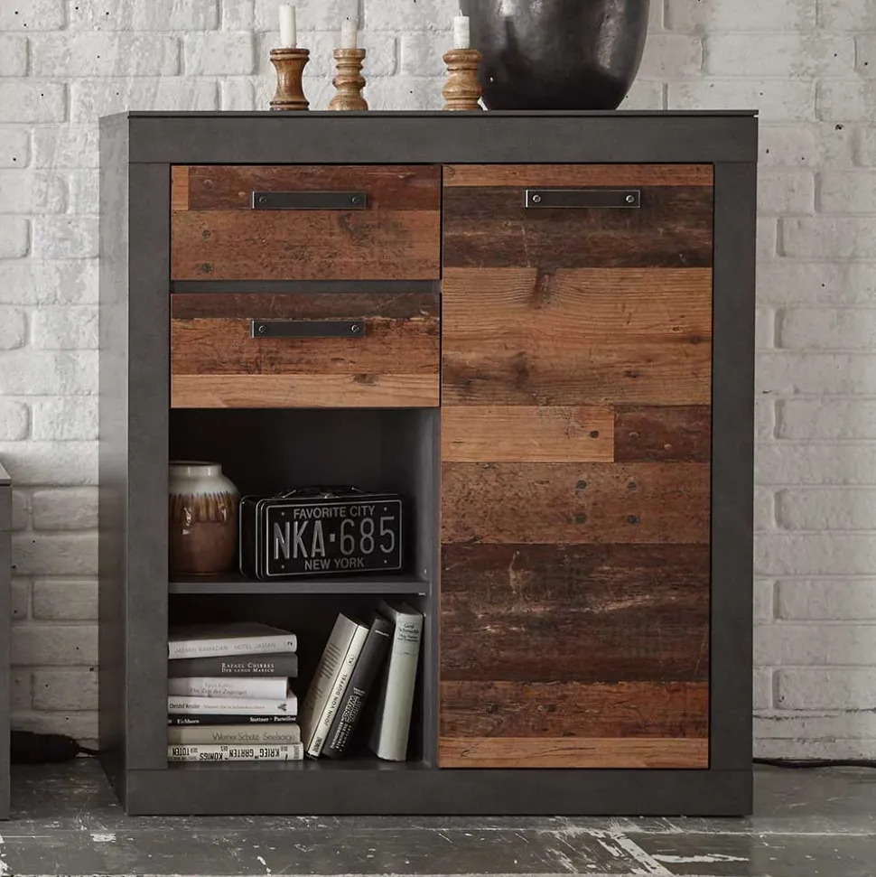 92x104x40 Highboard mit 2 Fächern - Timuras