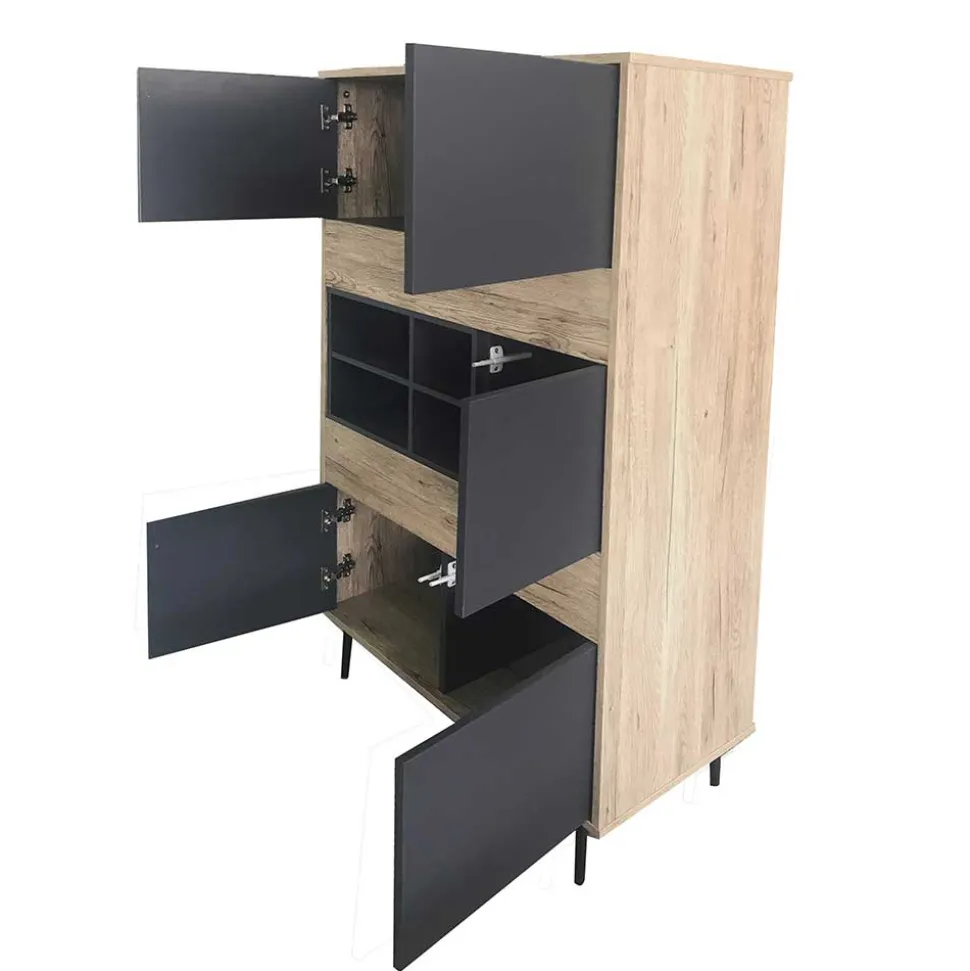 78x130x39 Highboard zweifarbig - Marica