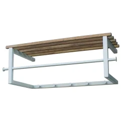 76x26x34 Hängegarderobe in Weiß & Eiche - Marcios