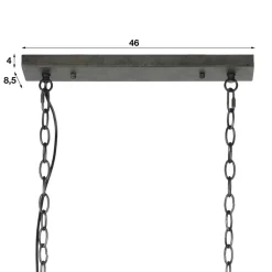 121x150x20 Hängeleuchte als Gitter Rolle - Frome