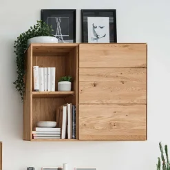 97x84x41 Hängeschrank aus Wildeiche Massivholz - Sinta