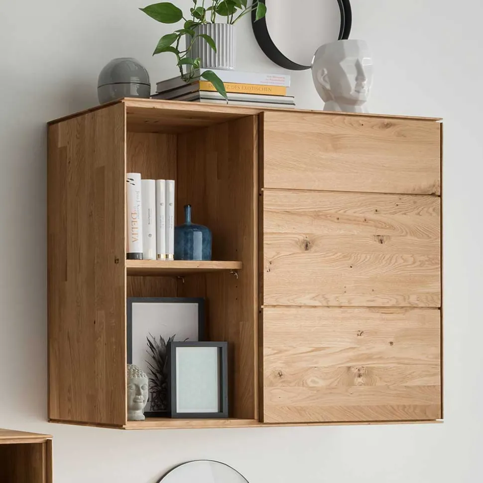 97x84x41 Hängeschrank aus Wildeiche Massivholz - Sinta