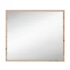 80x70x2 Hängespiegel mit Rahmen in Holzoptik - Kuetra