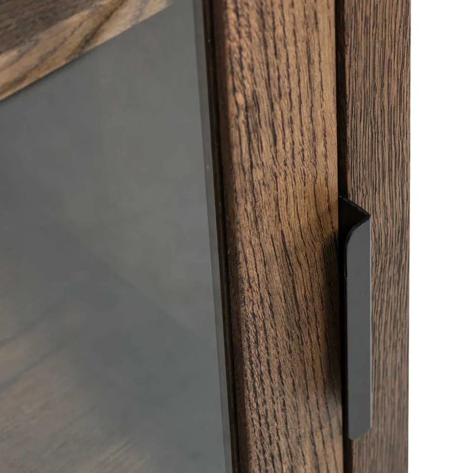 50x105x35 Hängevitrine aus Eiche in Wenge - Sieno