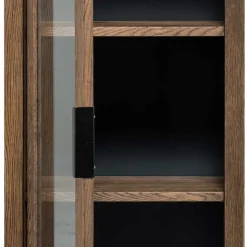 50x105x35 Hängevitrine aus Eiche in Wenge - Sieno