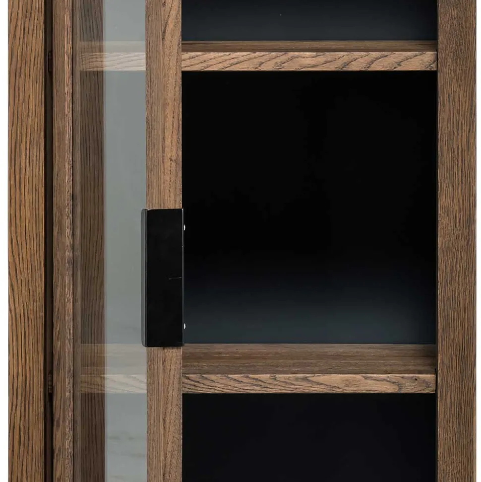 50x105x35 Hängevitrine aus Eiche in Wenge - Sieno
