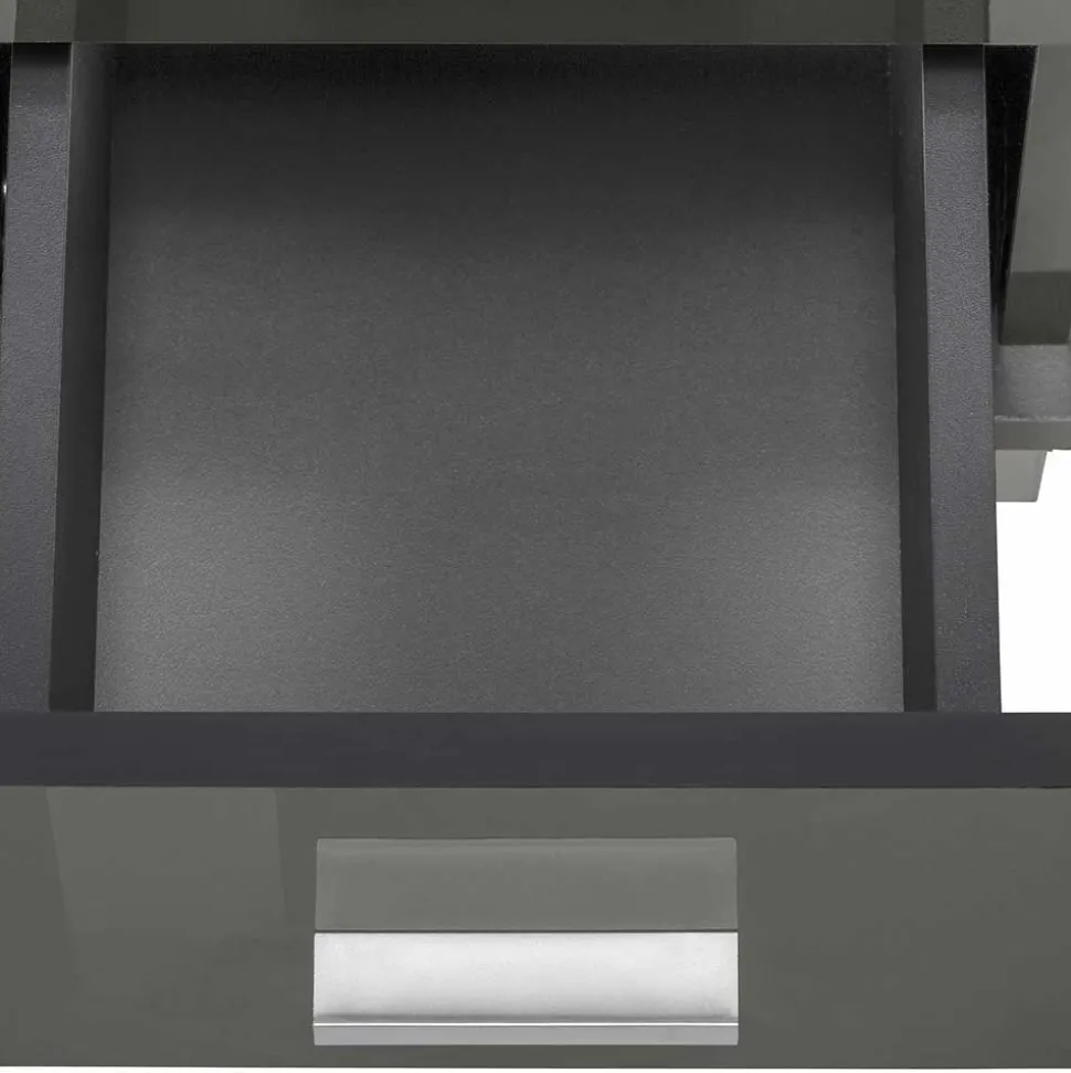 60x90x30 Hochglanz Badschrank in Grau - Ulivia