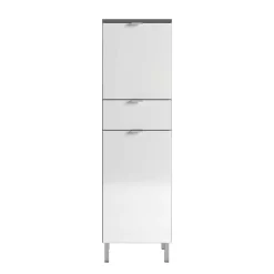 34x120x34 Hochglanz Badschrank in Weiß - Otrus