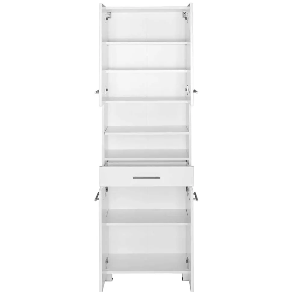 60x185x35 Hochglanz Hochschrank fürs Bad - Vohdan