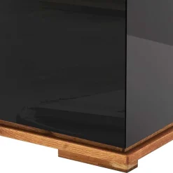 102x115x40 Hochglanz Kommode in Schwarz - Ercurs