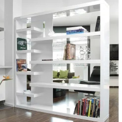 200x200x35 Hochglanz Regal Raumteiler - Sakura