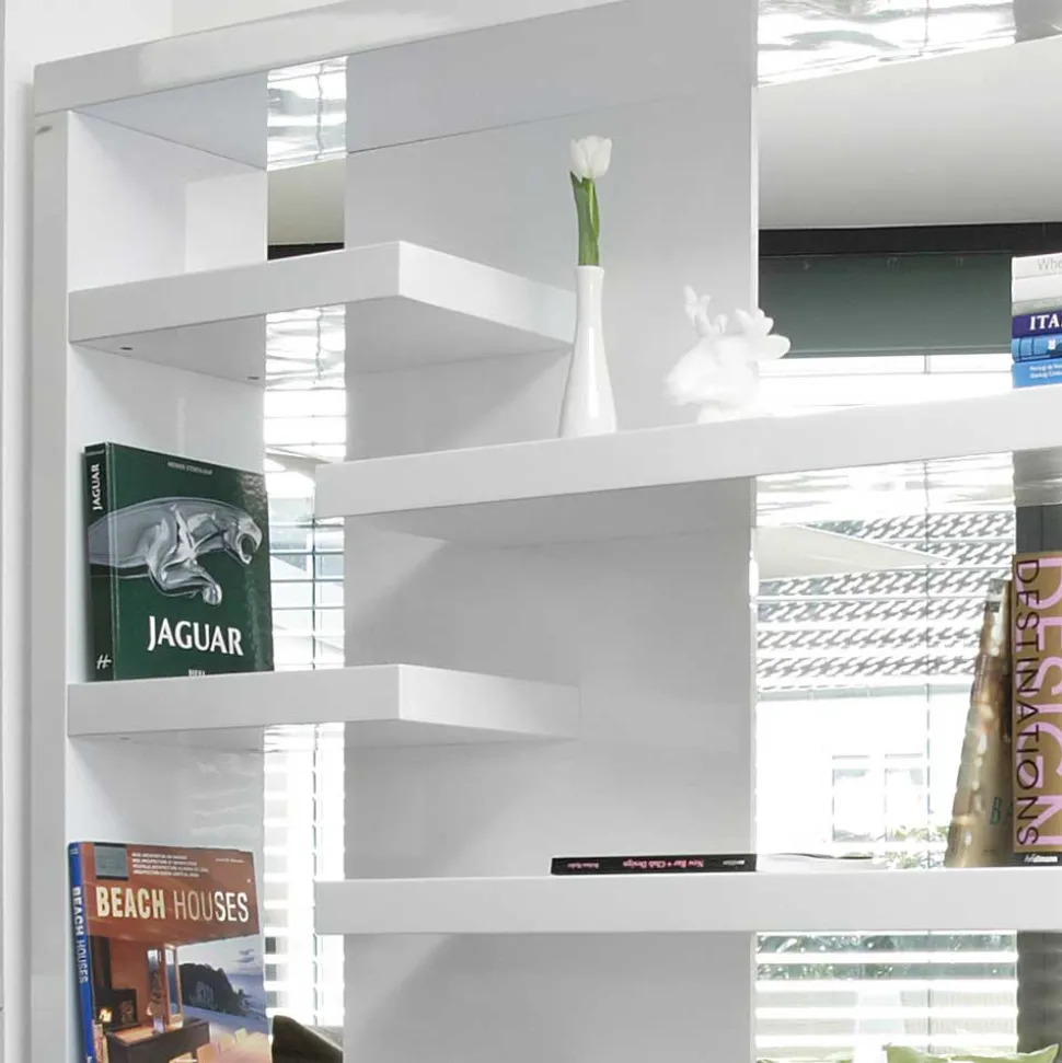 200x200x35 Hochglanz Regal Raumteiler - Sakura