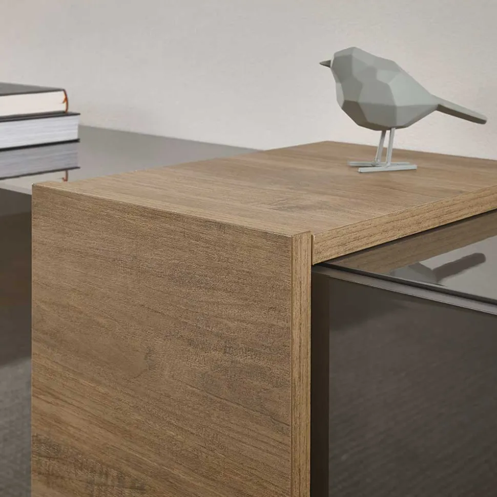 181x94x44 Hochglanz Sideboard in Dunkelgrau - Eracosta