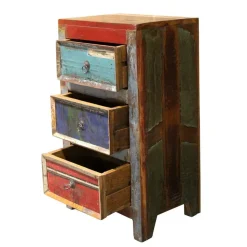 45x80x35 Hochkommode im Shabby Chic - Slinida