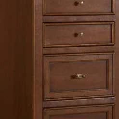 60x119x38 Hochkommode in Walnuss Braun - Istefanio