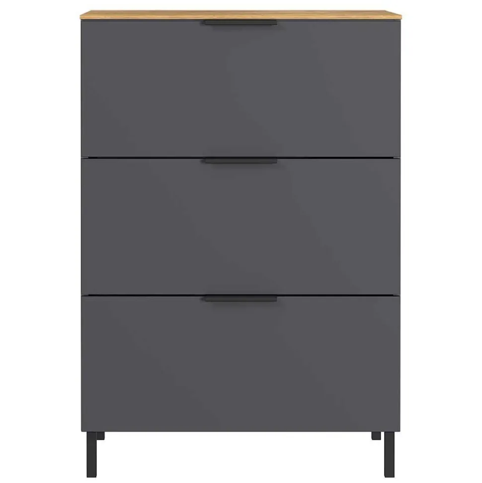 68x98x40 Hochkommode mit drei Schubladen - Lurys