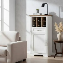 66x136x42 Hochkommode mit Flaschenfächern - Sinolita