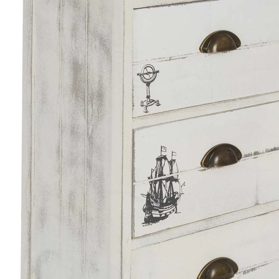 40x104x30 Hochkommode mit maritimen Motiven - Maggiore