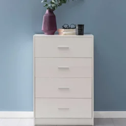 60x90x30 Hochkommode mit vier Schubladen - Hank